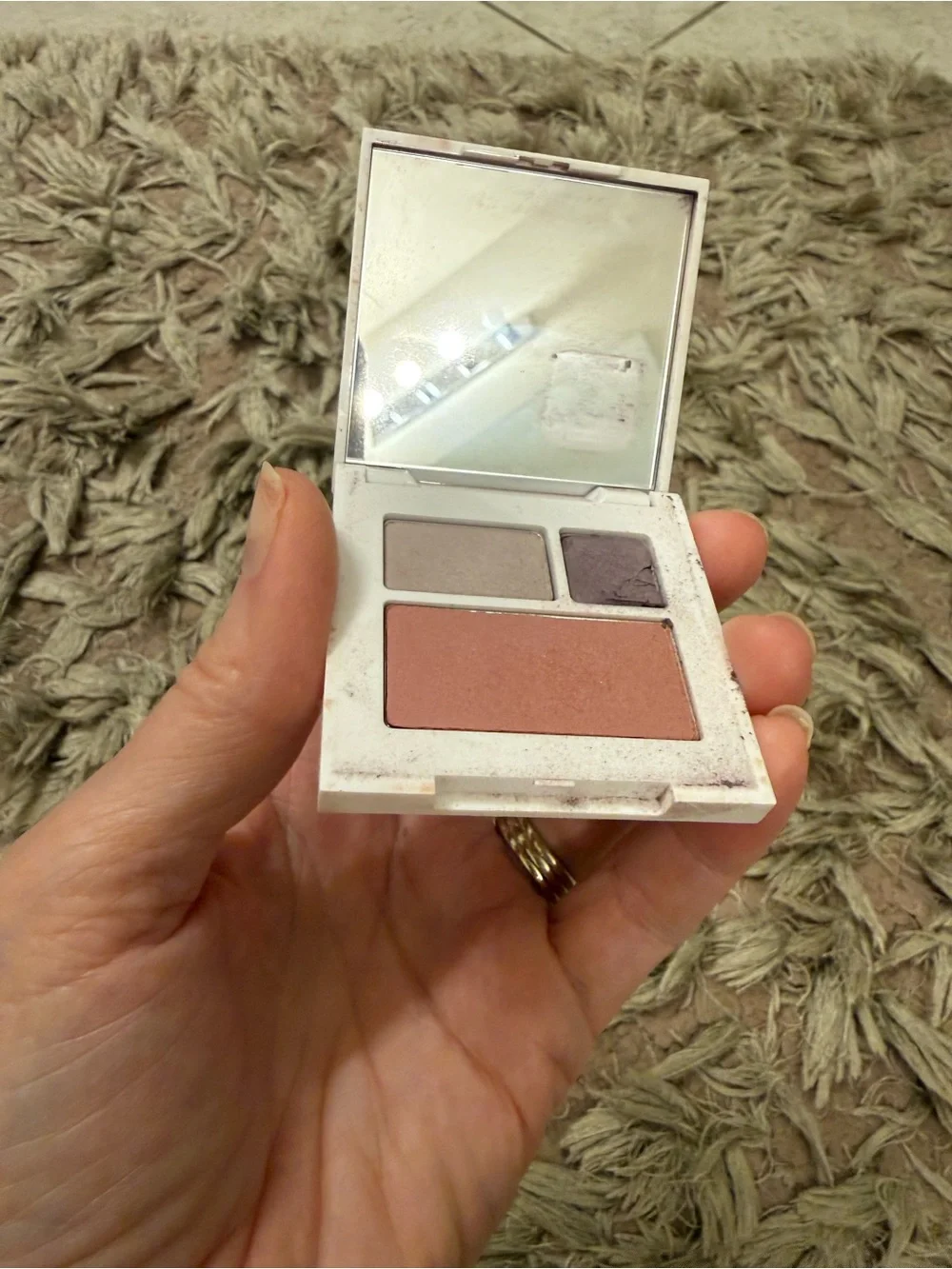 Clinique eyeshadow blush compact - twilight mauve/brandied plum duo smoldering